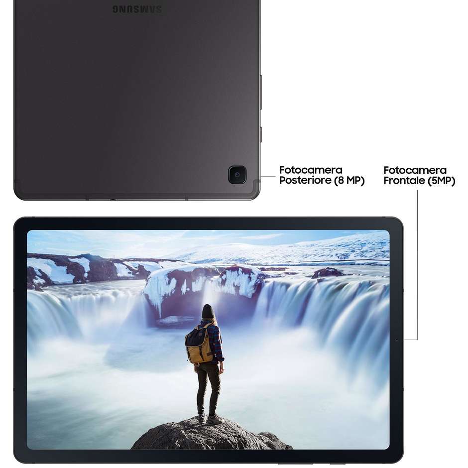 Samsung Galaxy Tab S6 Lite Tablet 10,4" Ram 4 GB Memoria 64 GB Wifi 5 colore Oxford Gray