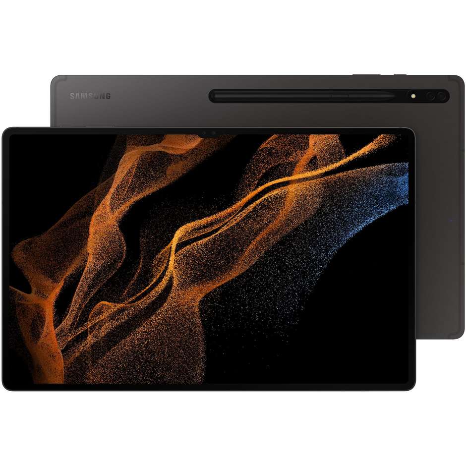 Samsung Galaxy Tab S8 Ultra Tablet 14.6" Wi-Fi Ram 12 Gb Memoria 256 Gb Android 12 Colore Grafite
