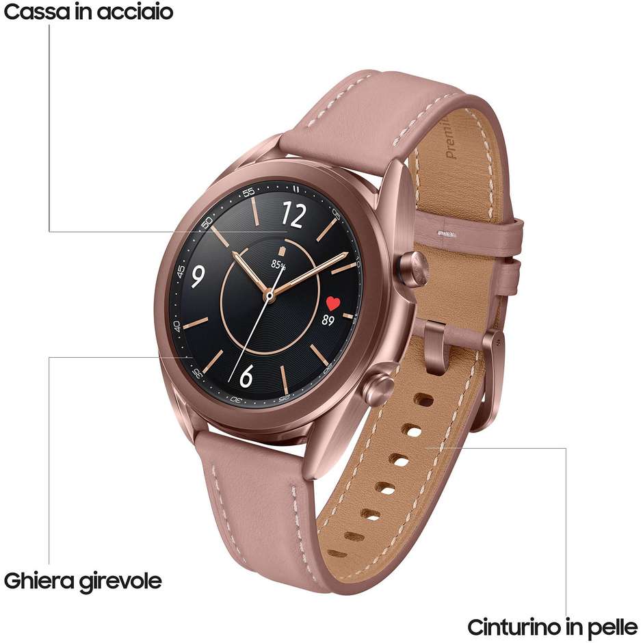 Samsung Galaxy Watch 3 Smartwatch 41 mm GPS Bluetooth colore Bronze