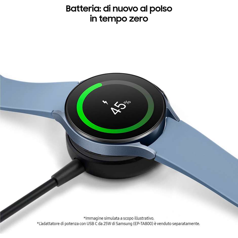 Samsung Galaxy Watch 5 Smartwatch 44mm GPS Bluetooth Fitness Tracker colore grafite