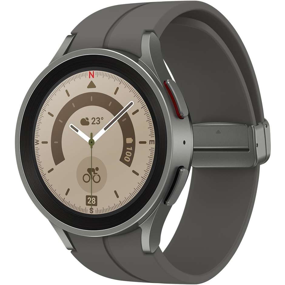 Samsung Galaxy Watch 5 Smartwatch 44mm GPS Bluetooth Fitness Tracker colore Titanio