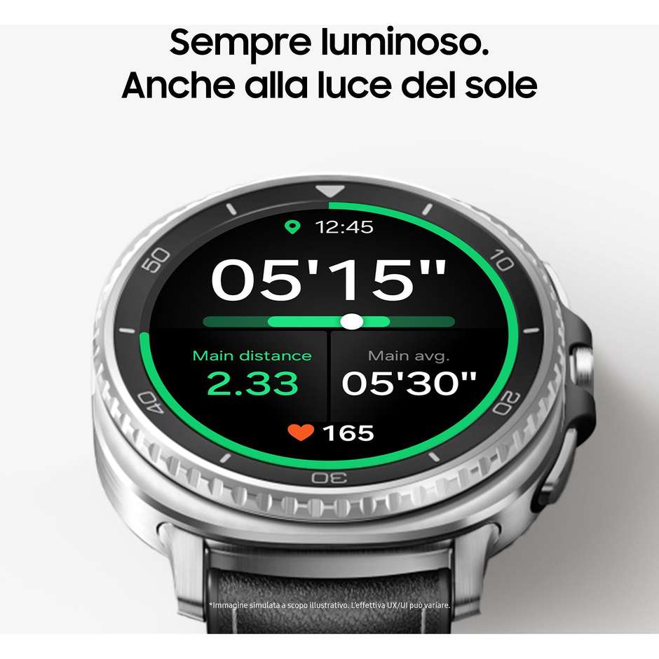 Samsung Galaxy Watch 8 Classic Bluetooth 46mm Argento con cinturino nero