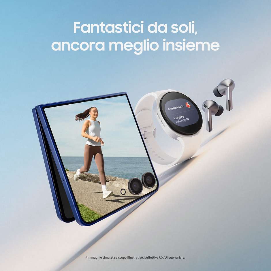 Samsung Galaxy Watch FE 40mm Smartwatch Super AMOLED Cassa Alluminio Bluetooth Colore Argento