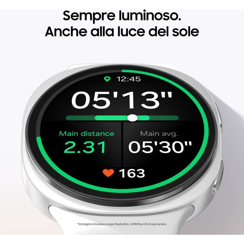 Samsung Galaxy Watch FE 40mm Smartwatch Super AMOLED Cassa Alluminio Bluetooth Colore Grafite