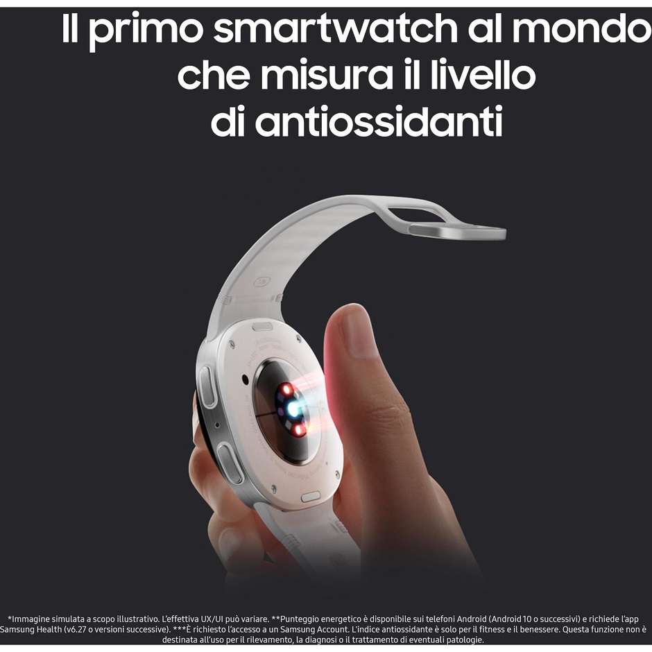 Samsung Galaxy Watch FE 40mm Smartwatch Super AMOLED Cassa Alluminio Bluetooth Colore Grafite
