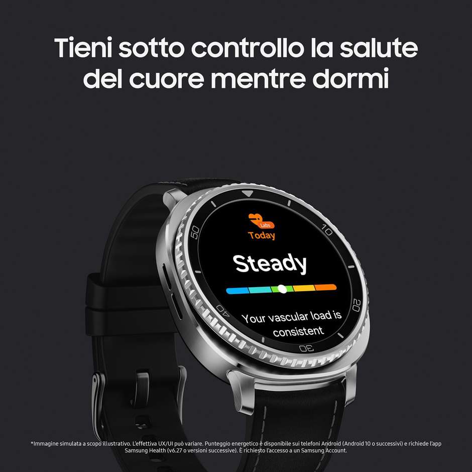 Samsung Galaxy Watch6 Classic 47mm Smartwatch Ghiera Rotante Acciaio Bluetooth Colore Argento