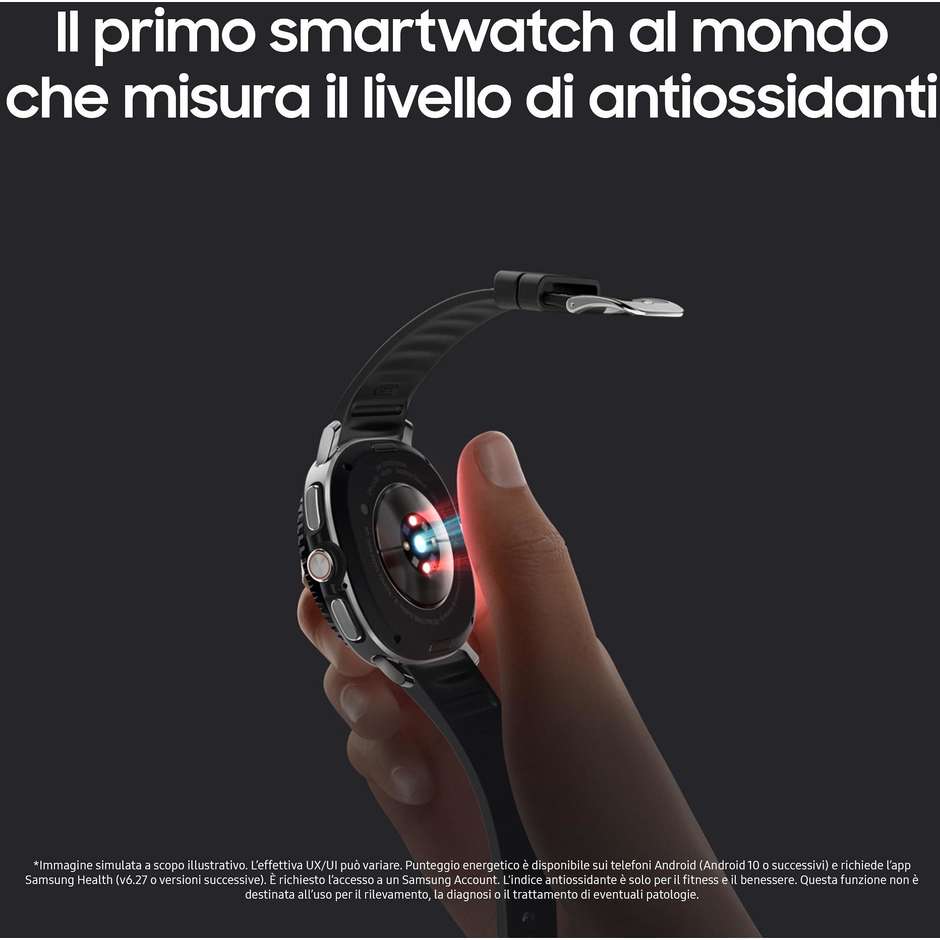Samsung Galaxy Watch6 Classic 47mm Smartwatch Ghiera Rotante Acciaio Bluetooth Colore Argento