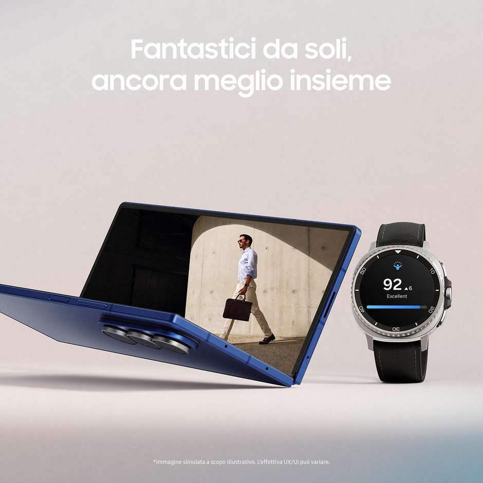Samsung Galaxy Watch6 Classic 47mm Smartwatch Ghiera Rotante Acciaio Bluetooth Colore Argento