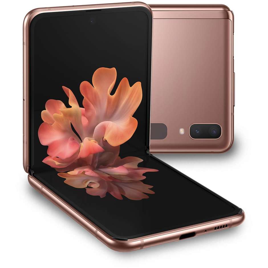 Samsung Galaxy Z Flip 5G Smartphone 6,7'' Ram 8 Gb Memoria 256 Gb Android 10 colore Mystic Bronze