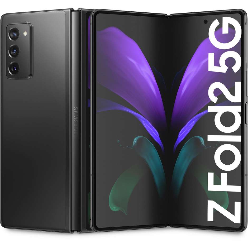 Samsung Galaxy Z Fold 2 Smartphone 6,2'' 5G Ram 12 Gb Memoria 256 Gb Android 10 colore Mystic Black