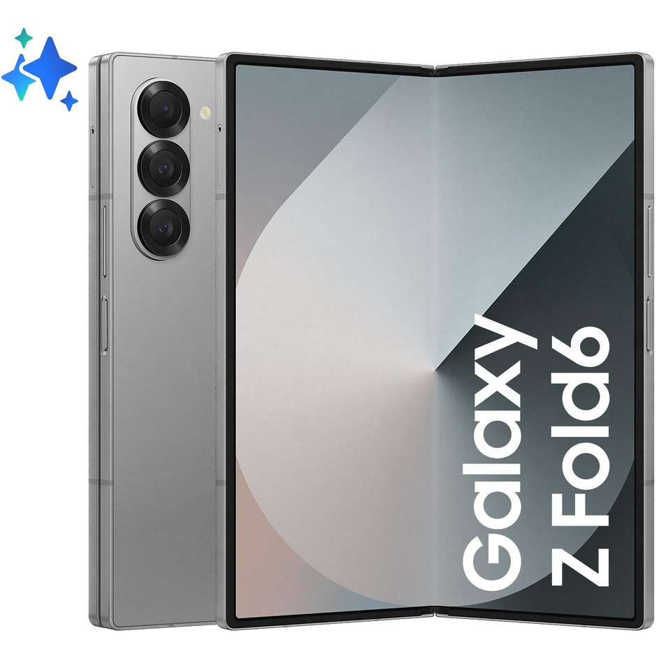 Samsung Galaxy Z Fold6 Smartphone 5G 6,3"/7,6" Ram 12 GB Memoria 256 GB Android Colore Silver Shadow