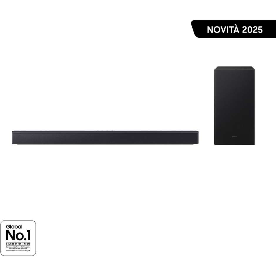 SAMSUNG HW-B450F/ZF Soundbar All-in-One per TV e Intrattenimento Domestico DTS Colore Black