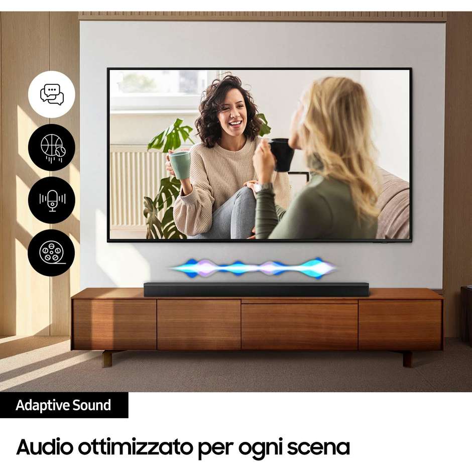 Samsung HW-B650D/ZF Soundbar con Subwoofer per TV Nero