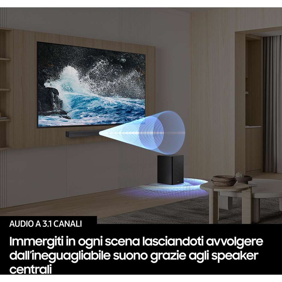 SAMSUNG HW-B650F/ZF Soundbar All-in-One per TV e Intrattenimento Domestico DTS Colore Black