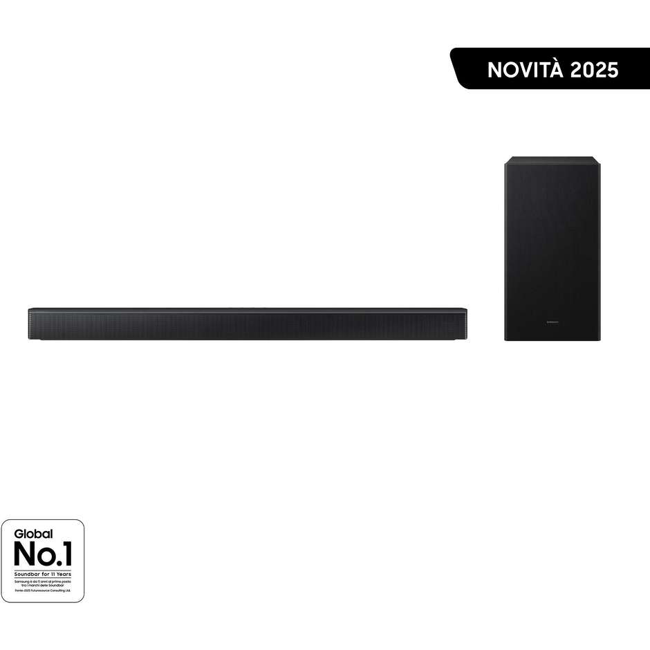 Samsung HW-B650F/ZF Soundbar con Subwoofer per TV Nero