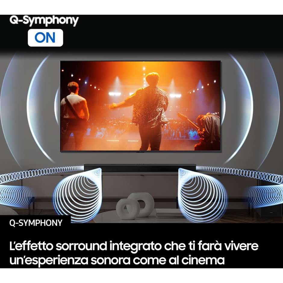 Samsung HW-B750F/ZF Soundbar 5.1 Canali 400W con Subwoofer Wireless Bluetooth Nero