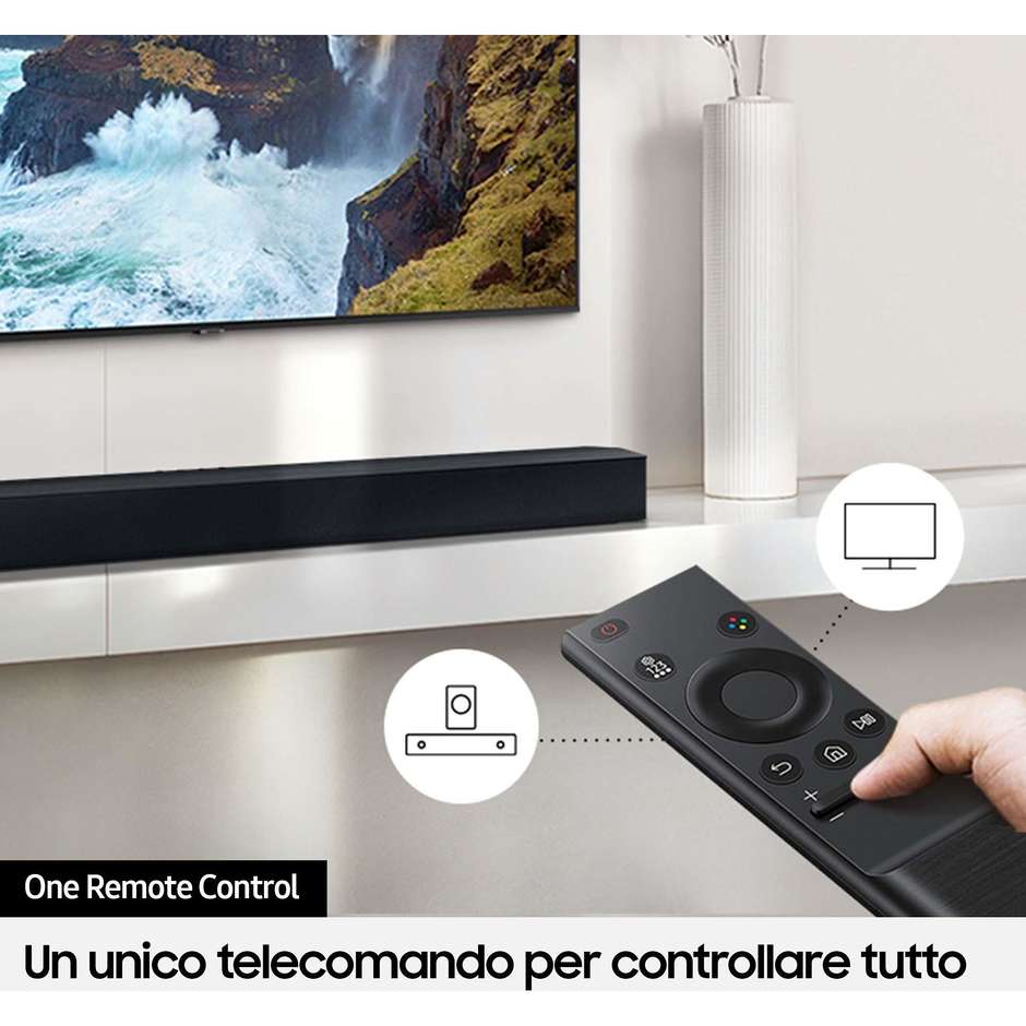 Samsung HW-C450/ZF Soundbar Cablato Bluetooth Potenza 300 W Colore Nero