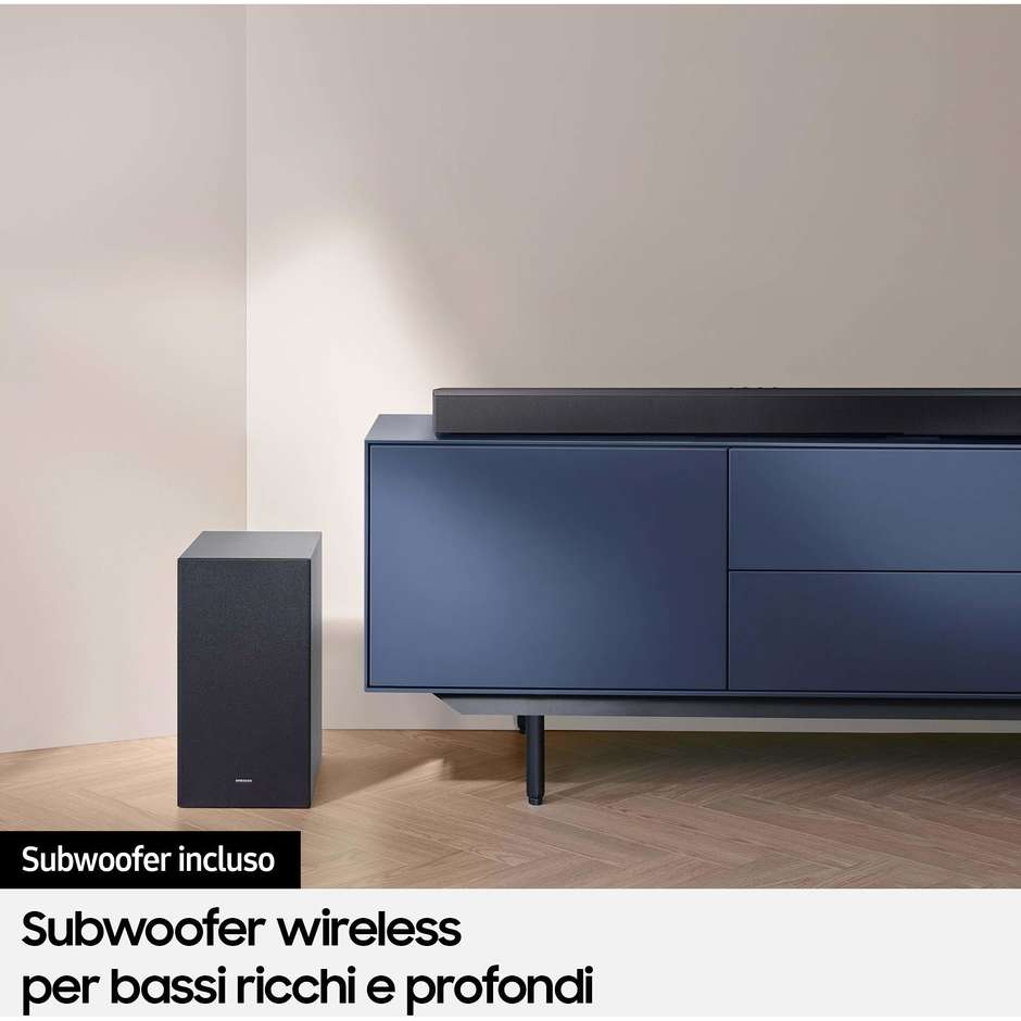 Samsung HW-C450/ZF Soundbar Cablato Bluetooth Potenza 300 W Colore Nero