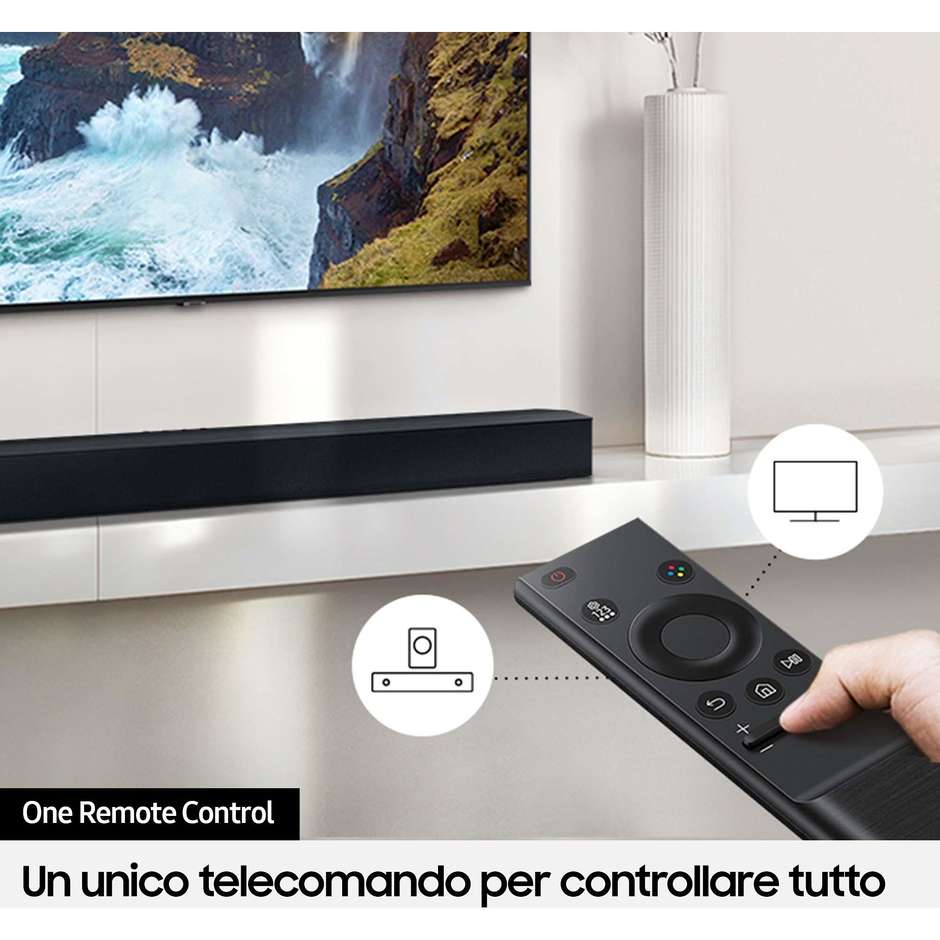 Samsung HW-C450/ZF Soundbar con Subwoofer per TV Nero