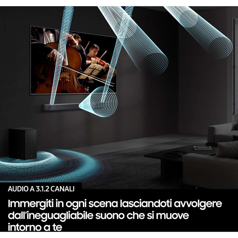 Samsung HW-Q600F/ZF Home soundbar 3.1.2 canali Colore Nero