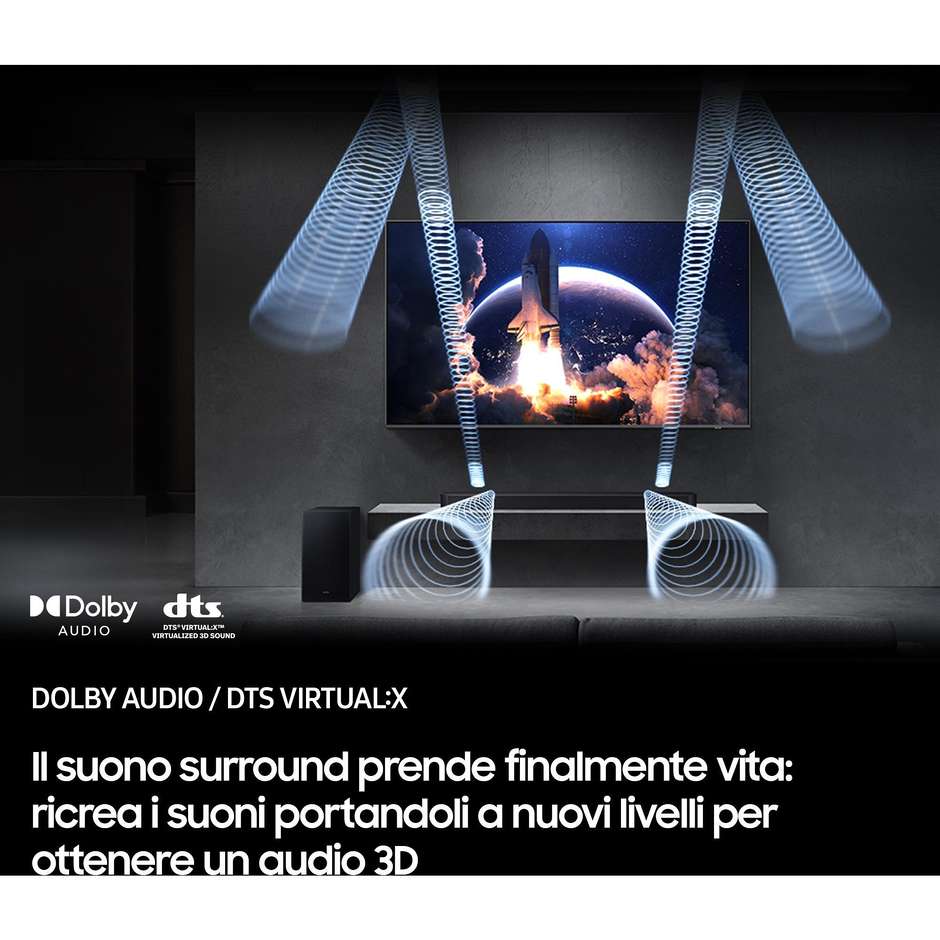 Samsung HW-Q600F/ZF Home soundbar 3.1.2 canali Colore Nero