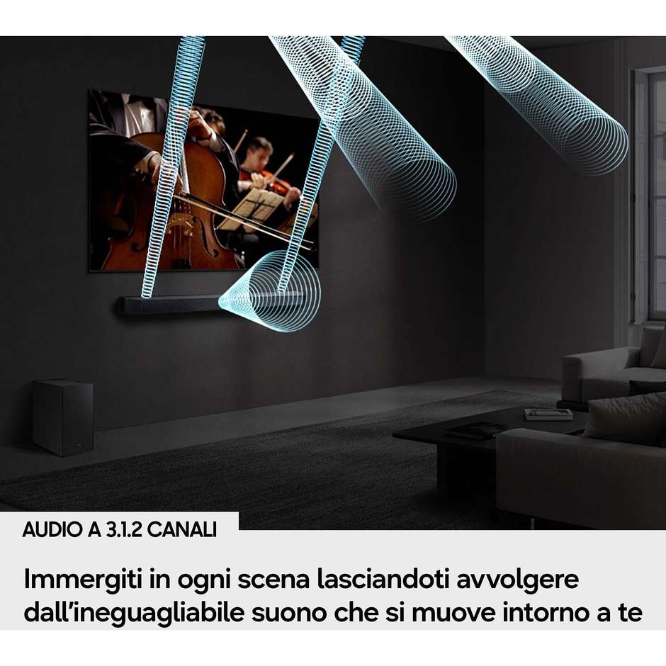 Samsung HW-Q600H/XC Soundbar 3.1.2 320 W Dolby Atmos con subwoofer wireless