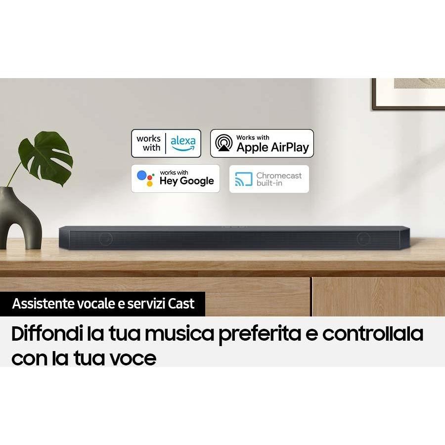 Samsung HW-Q700C/ZF Serie Q Soundbar Wireless Bluetooth Colore Nero