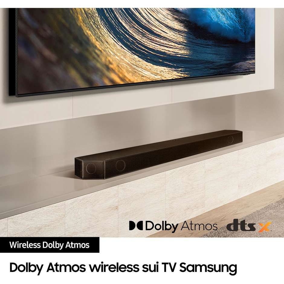 Samsung HW-Q800D/ZF Serie Q Soundbar Wireless Dolby Atmos Colore Nero