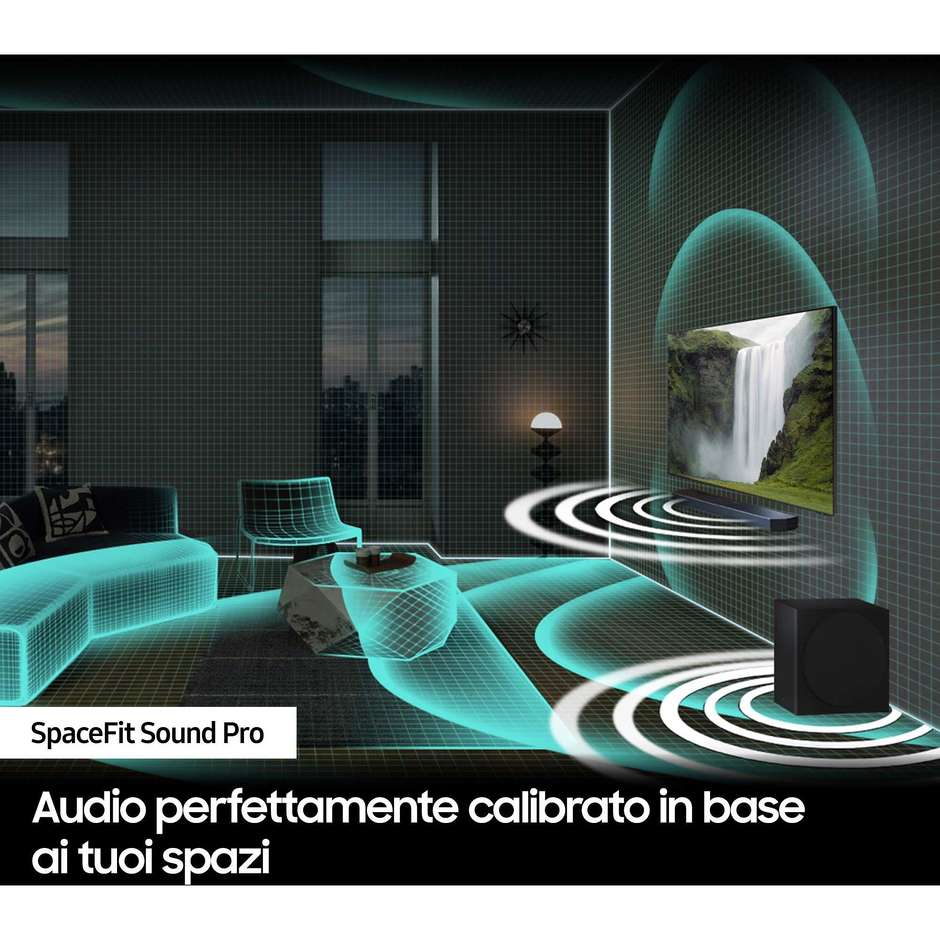 Samsung HW-Q930D/ZF Serie Q Soundbar Wireless Dolby Atmos Audio a 9.1.4 Canali Colore Titan Black