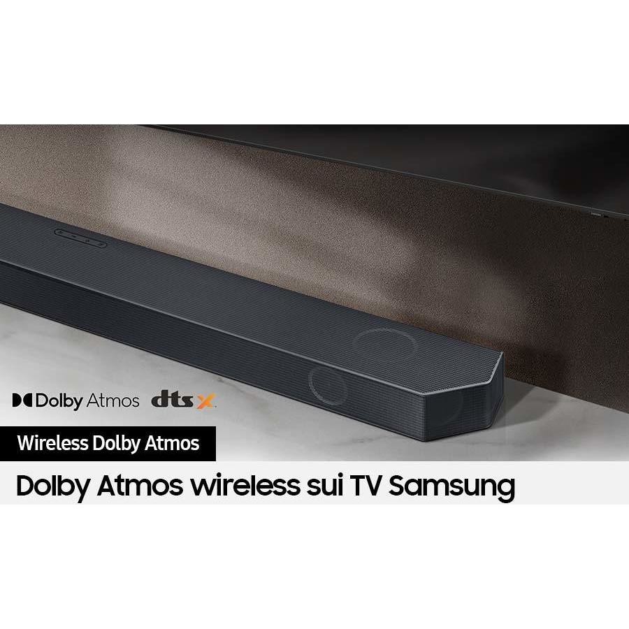 Samsung HW-Q990C/Z  Serie Q Soundbar Wireless Dolby Atmos Compatibile con Alexa e Google Assistant Colore Black
