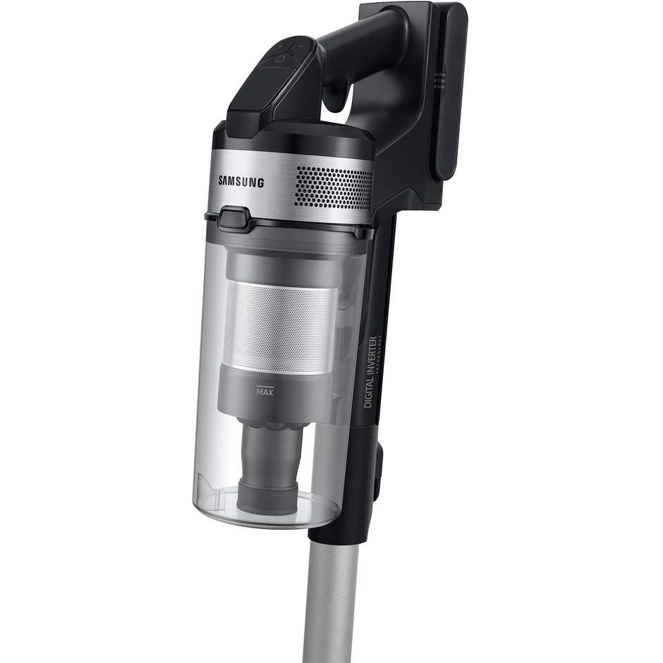 Samsung Jet 60 Turbo VS15A60AGR Aspirapolvere Senza Filo 410W 150AW Jet Cyclone Leggero Titanio e Nero