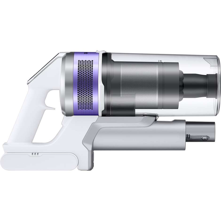 Samsung Jet 70 Easy VS15T7031R4 Scopa Elettrica Ricaricabile 410W 150AW Supporto 2-in-1 Bianco e Nero