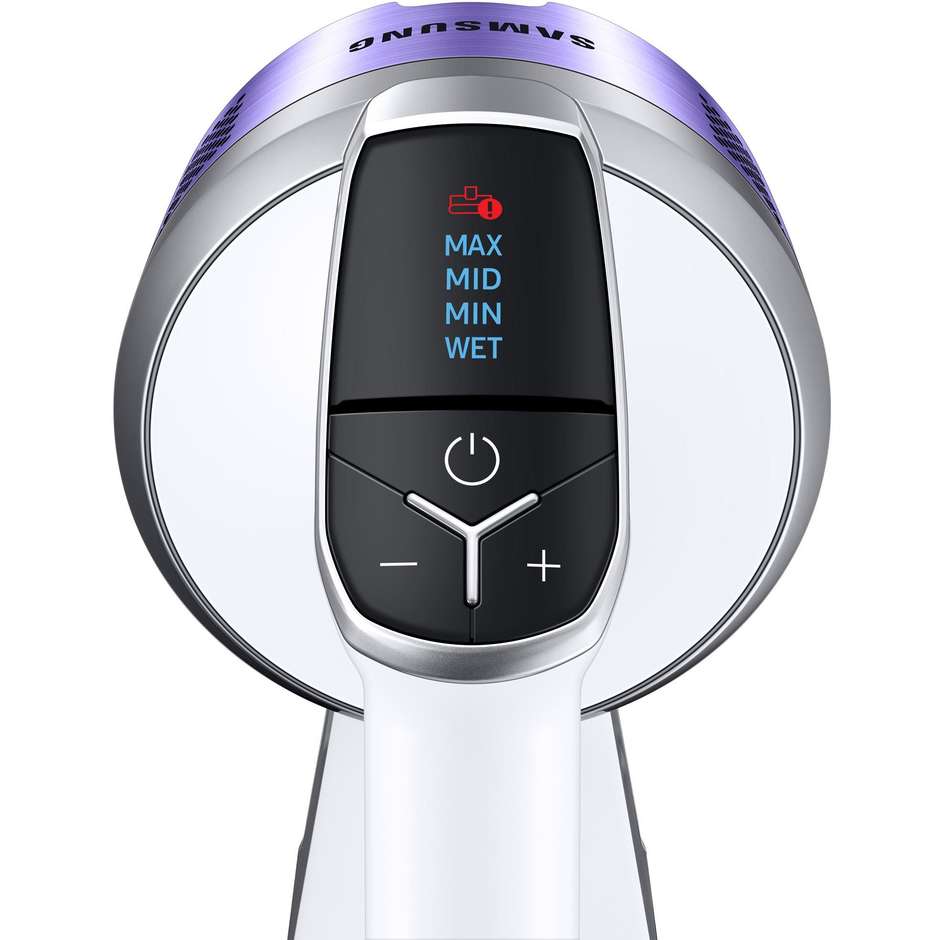 Samsung Jet 70 Easy VS15T7031R4 Scopa Elettrica Ricaricabile 410W 150AW Supporto 2-in-1 Bianco e Nero