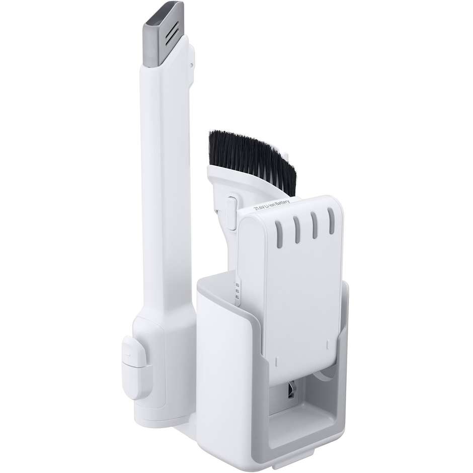 Samsung Jet 70 Easy VS15T7031R4 Scopa Elettrica Ricaricabile 410W 150AW Supporto 2-in-1 Bianco e Nero
