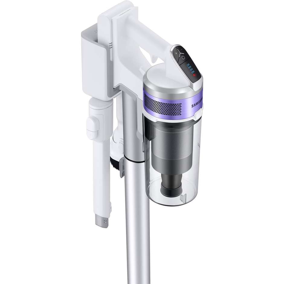 Samsung Jet 70 Easy VS15T7031R4 Scopa Elettrica Ricaricabile 410W 150AW Supporto 2-in-1 Bianco e Nero