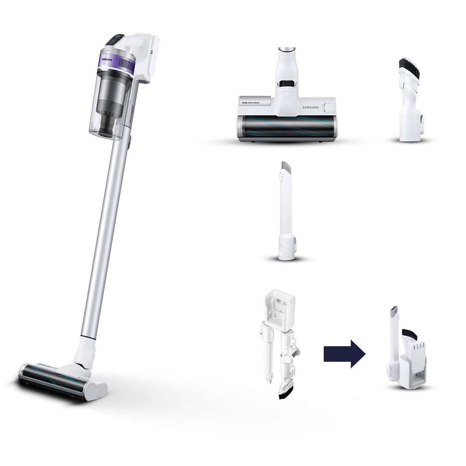 Samsung Jet 70 Turbo VS15T7031R4 aspirapolvere senza fili 150 AW bianco