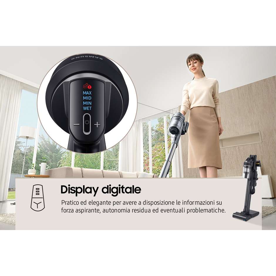 Samsung Jet 95 Complete Extra VS20C9554TK aspirapolvere senza fili doppia batteria