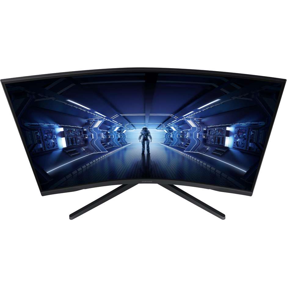 Samsung LC27G55TQB Monitor PC Curved LED Gaming  27" WQHD Luminosità 300 cd/㎡ Classe F colore nero