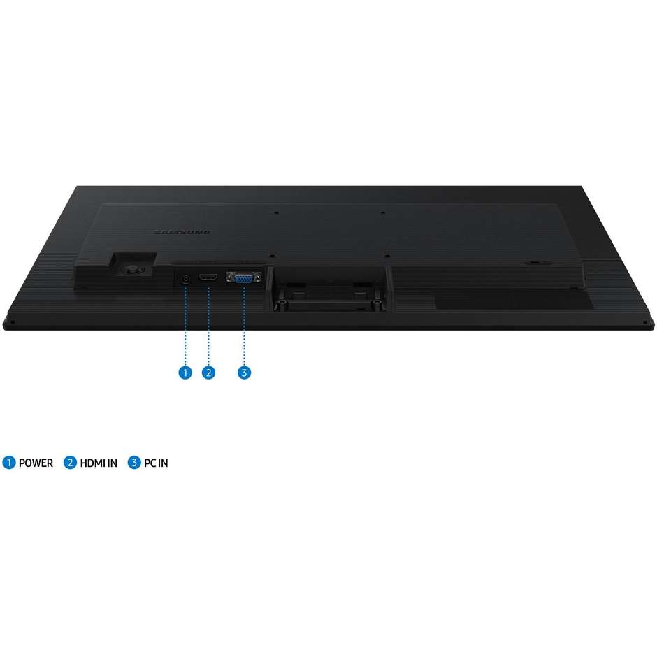 Samsung LS24D300GAUXEN Monitor LED 24" Full HD Flat 250 cd/m² Classe E Colore Nero