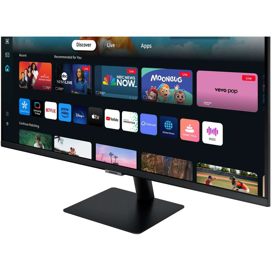 Samsung LS27DM500EUXEN Smart Monitor M5 27'' Full HD 250 cd/m² Classe F Colore Nero