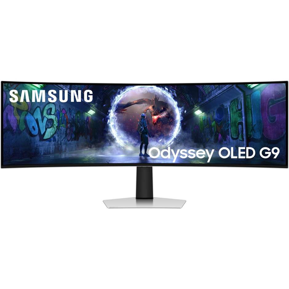 Samsung LS49DG934SUXEN PC Monitor OLED 49" Dual QHD 250 cd/m² Classe G Colore Argento