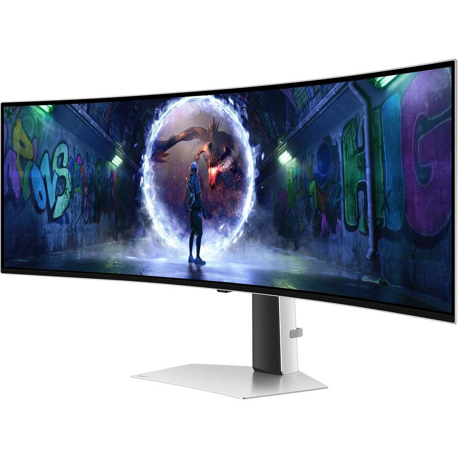 Samsung LS49DG934SUXEN PC Monitor OLED 49" Dual QHD 250 cd/m² Classe G Colore Argento