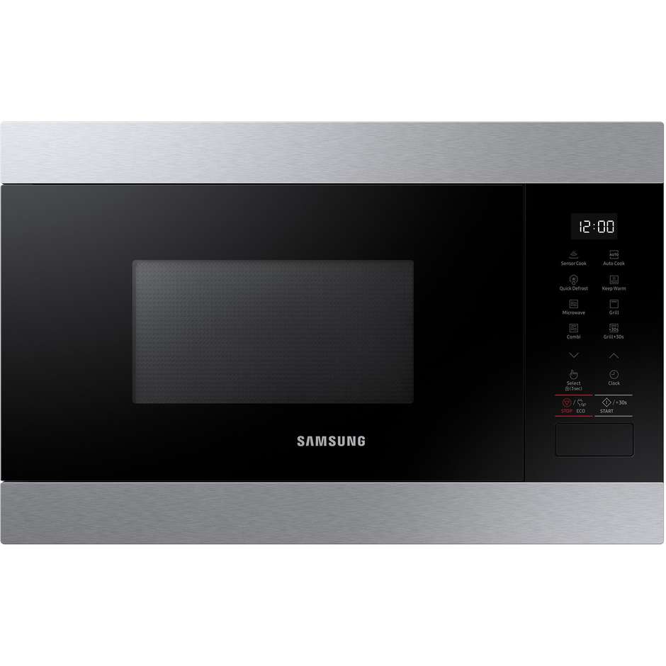 SAMSUNG MG22M8274C Forno a Microonde da Incasso con Grill 22 L Potenza 1300 W Nero, Acciaio inox
