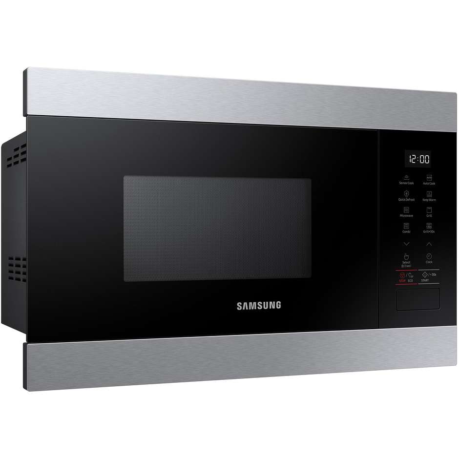 SAMSUNG MG22M8274C Forno a Microonde da Incasso con Grill 22 L Potenza 1300 W Nero, Acciaio inox
