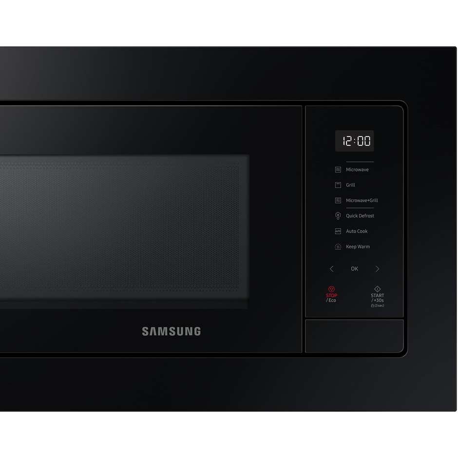 Samsung MG23A7318CK/E1 microonde da incasso con grill 23 L, 800 W, nero