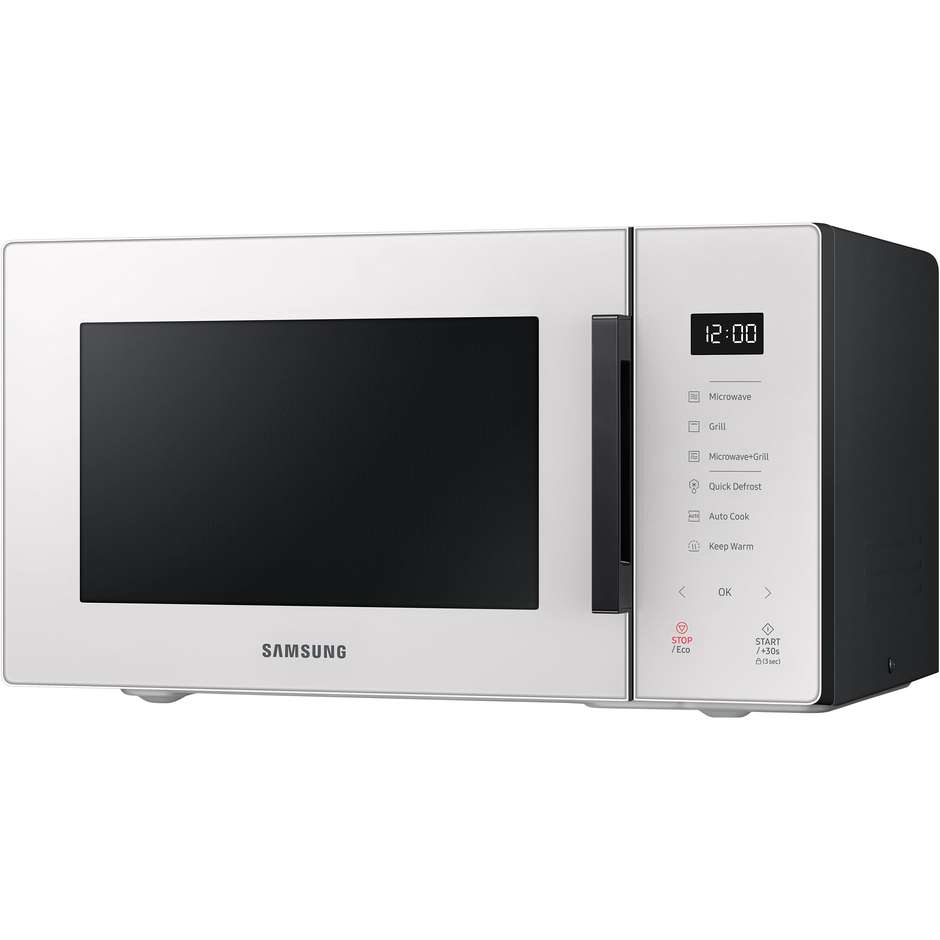 Samsung MG23T5018G Forno a Microonde Combinato con Grill 1100 W Cavità 23 L 1250 W Nero, Bianco