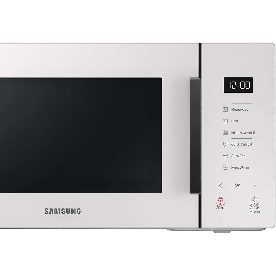 Samsung MG23T5018G Forno a Microonde Combinato con Grill 1100 W Cavità 23 L 1250 W Nero, Bianco