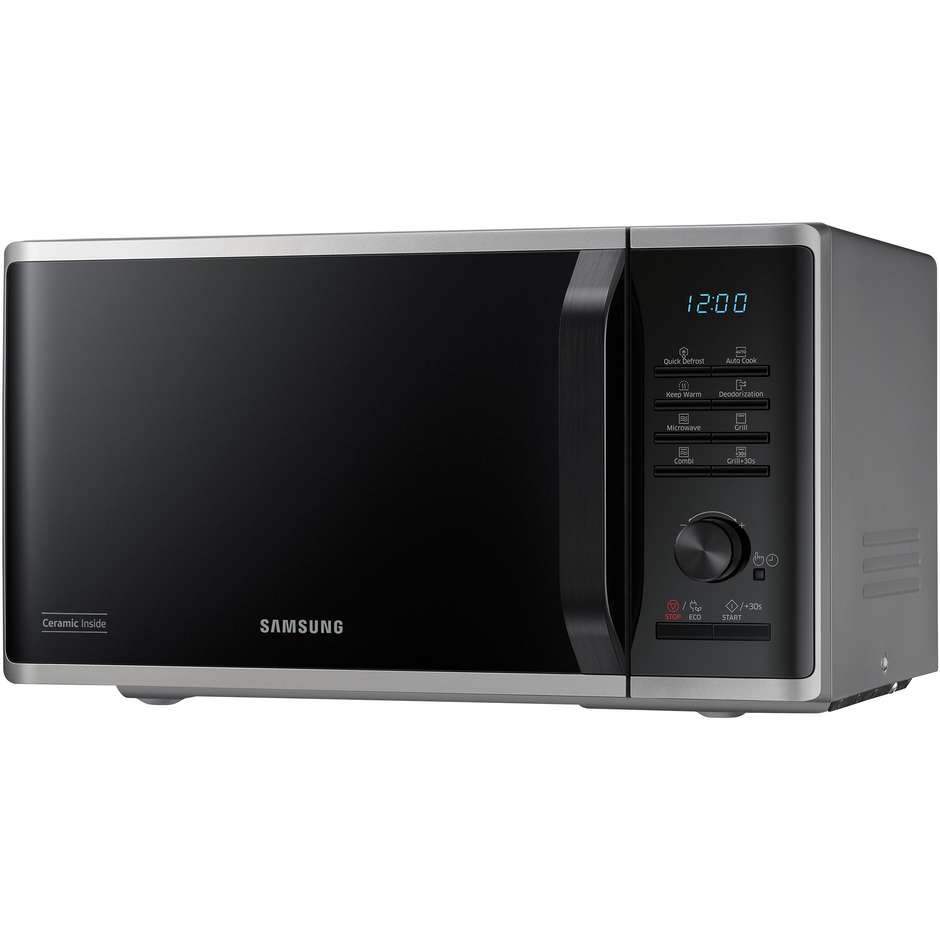 Samsung MG2AK3515AS Forno a Microonde Combinato con Grill 1000 W Cavità 23 L 1250 W Nero, Argento