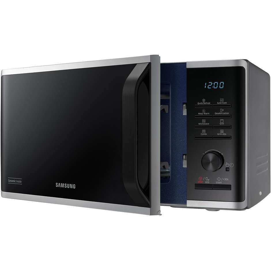 Samsung MG2AK3515AS Microonde con Grill e Crusty Plate 23 L 800 W Grill 1100 W Silver