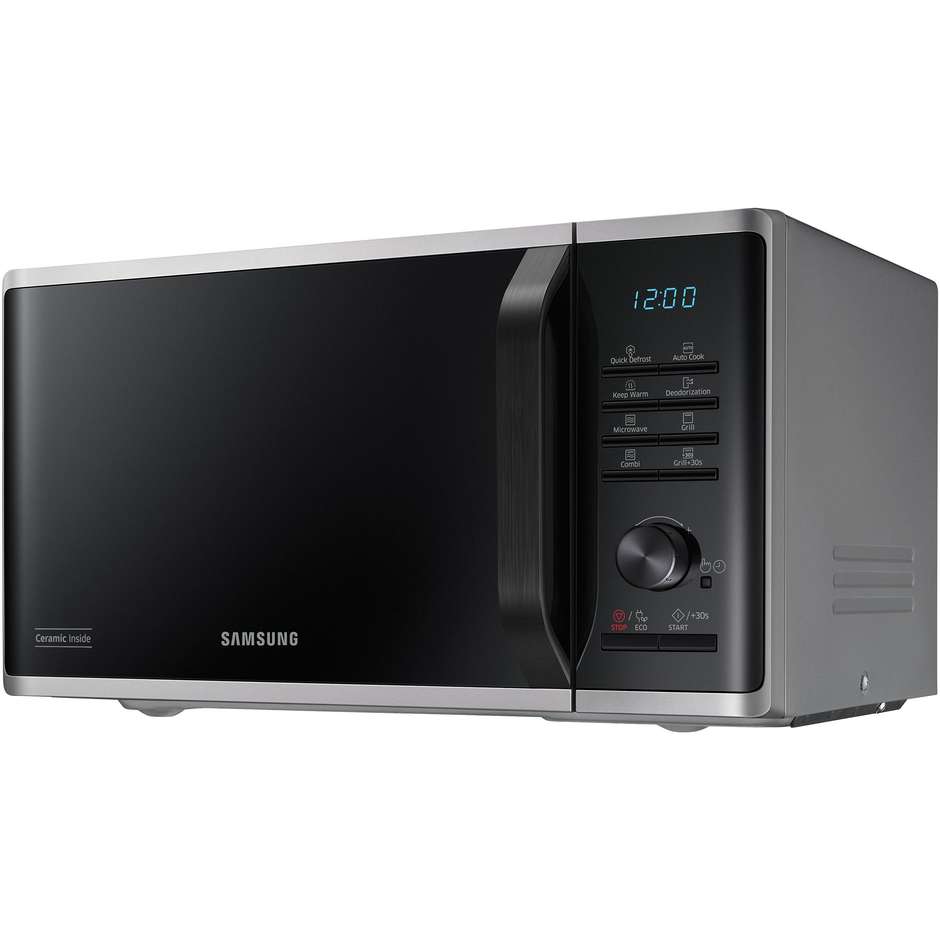 Samsung MG2AK3515AS Microonde Grill Cottura Croccante Capacita 23 Lt Potenza 1250 W Colore Nero, Argento